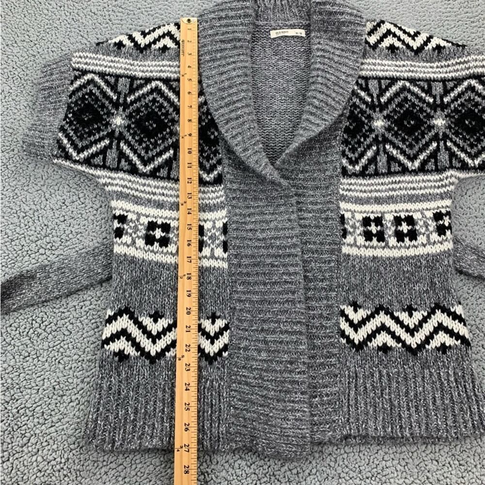 Old Navy Women's Knit Wool Blend Short Sleeve Chunky Cardigan  -  Size:  M - Picture 10 of 16